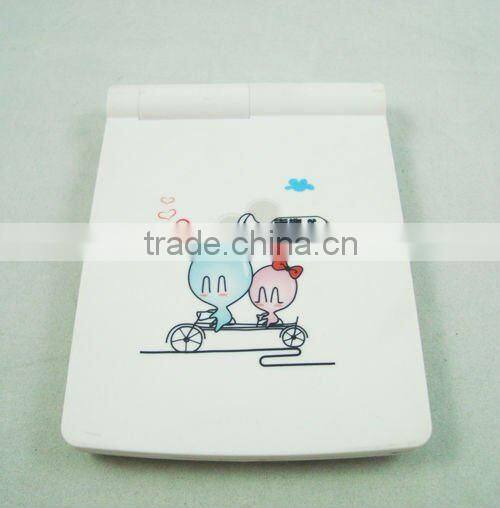 rectangle Plastic LED mirror for promotional gift/ office promotional gift