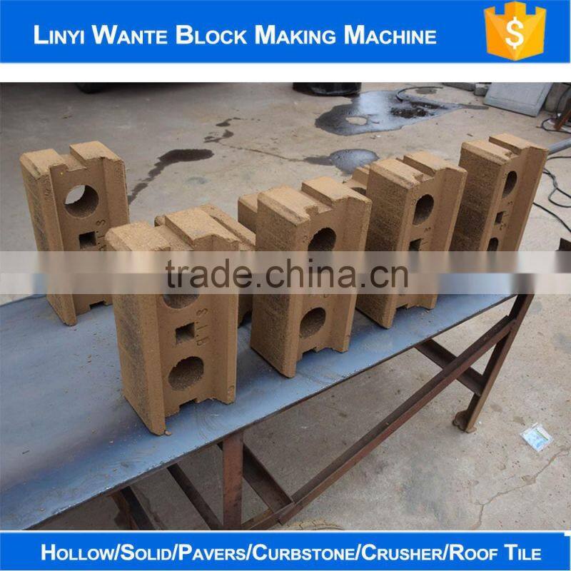 Low price hot sale WT1-25 soil clay interlocking bricks making machine production line