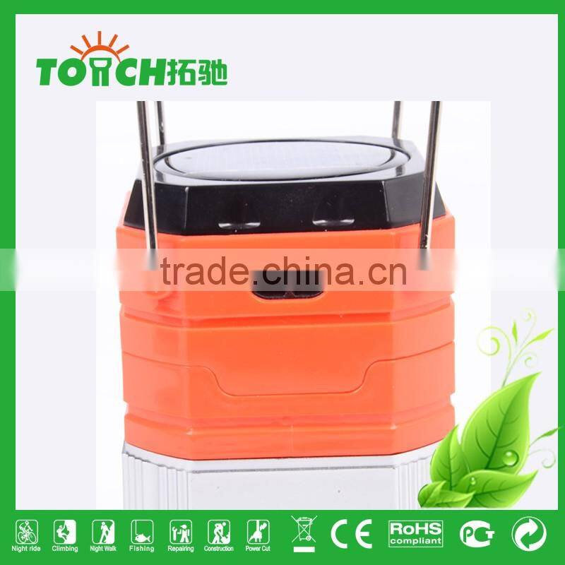 Muitlpower LED Lantern Solar Camping Lamp Rechargeable Camp Light with Charger Solar Tent Light