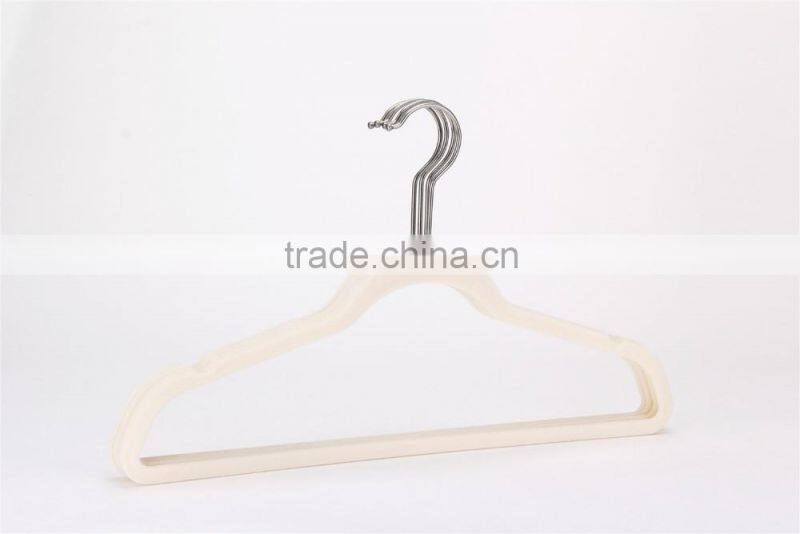 HM-003 70g Velvet Non slip Suit Hanger With a Notch For Clothes Indoors Use 10pk Color Sleeve