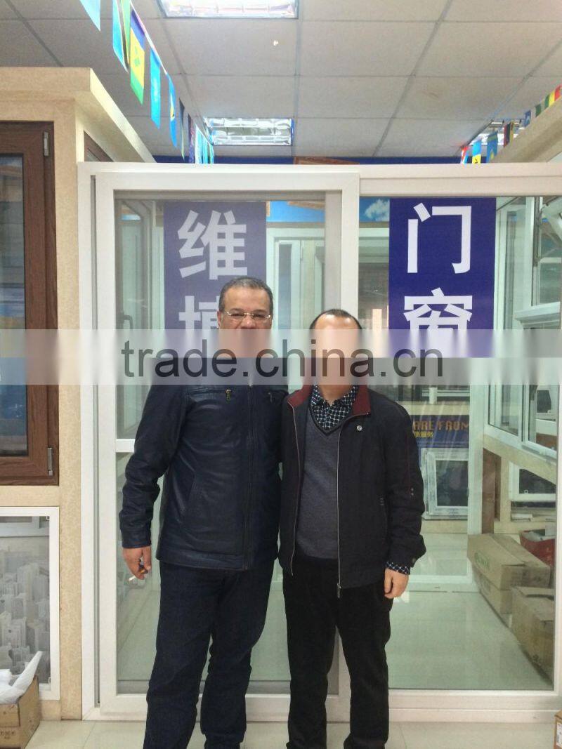 PVC/UPVC Frame material and Horizontal opening pattern pvc window