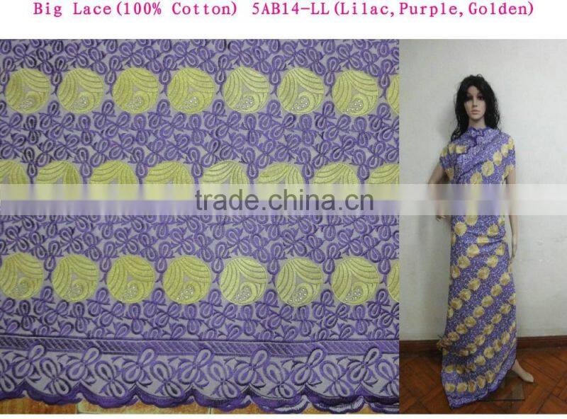 2015 Popular design Nigerian style charming big voile lace polish lace for birde