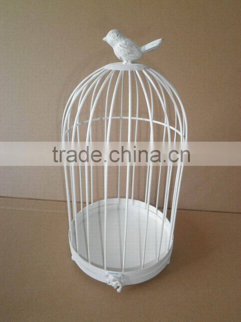 Decorative french farmhouse cage garden planter