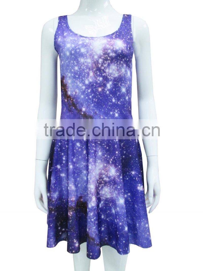 fancy dresses for lady sublimation print dresses