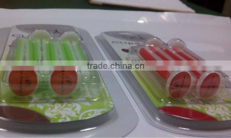 Retail perfume auto stick promotion car vent clip 2015 air freshener