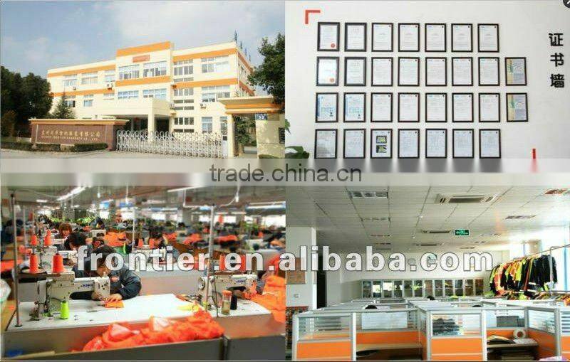 Security fleece jacket with reflecitve tape