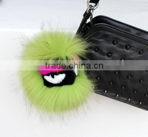 lovely shape pendant/ rex mink fur rabbit toy for decoration and car pendant Shpe Of Copenhagen Keychain