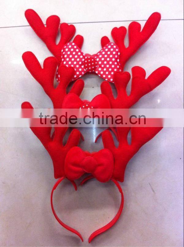 LED flash deer horn shape head bopper for christmas