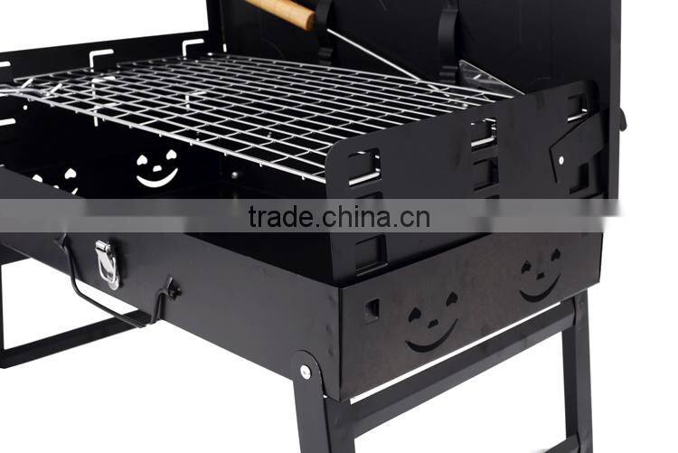 Professional Custom 2015 portable folding charcoal bbq grills Steel Simple outdoor barbeque grill