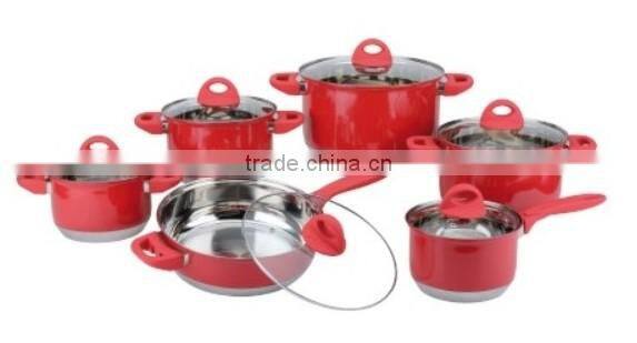 12pcs of stainless steel germany cookware/cooking pot cookware set