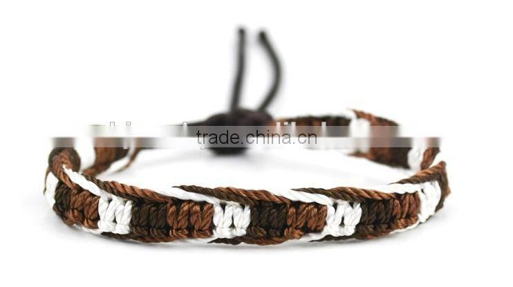 Hot Sale Wholesale handmade red/yellow/green braided friendship bracelet