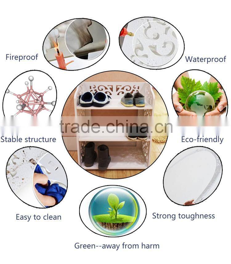 Pure colour mini plastic shoe rack for boots