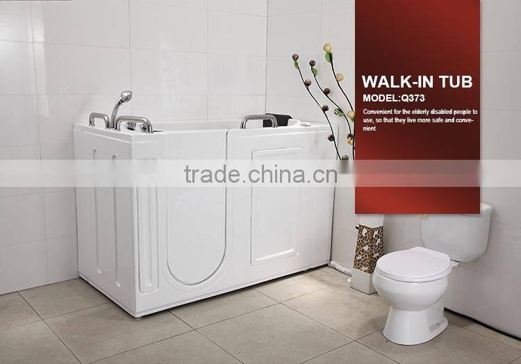 Q375L walk in bath shower combo/ walk in tub shower combo with seat bathtub