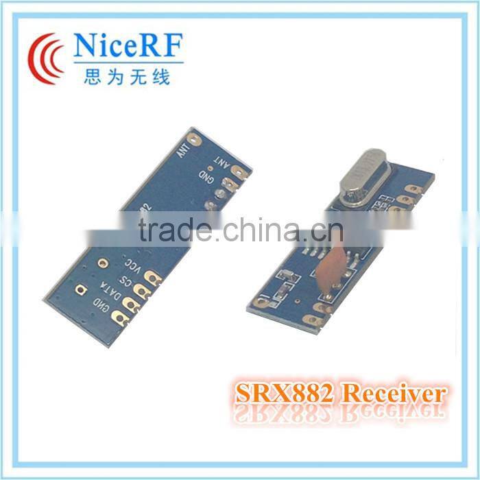 NiceRF ASK Module 433MHz Long Range 100m Wireless RF Module SRX882 433 Receiver small size rf remote control