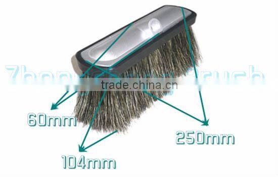 100% natural boar bristle and hog hair car wash brush