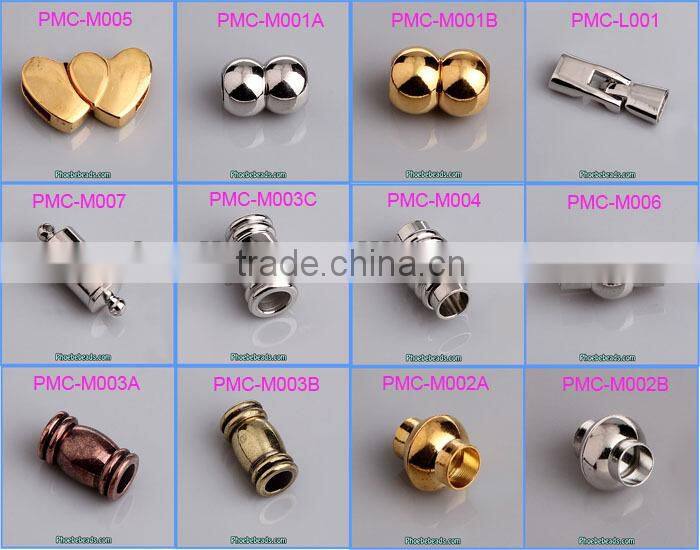 Wholesale High Quality Silver Heart Shape Fold Over Lock Clasp For Bracelets PB-JCS005