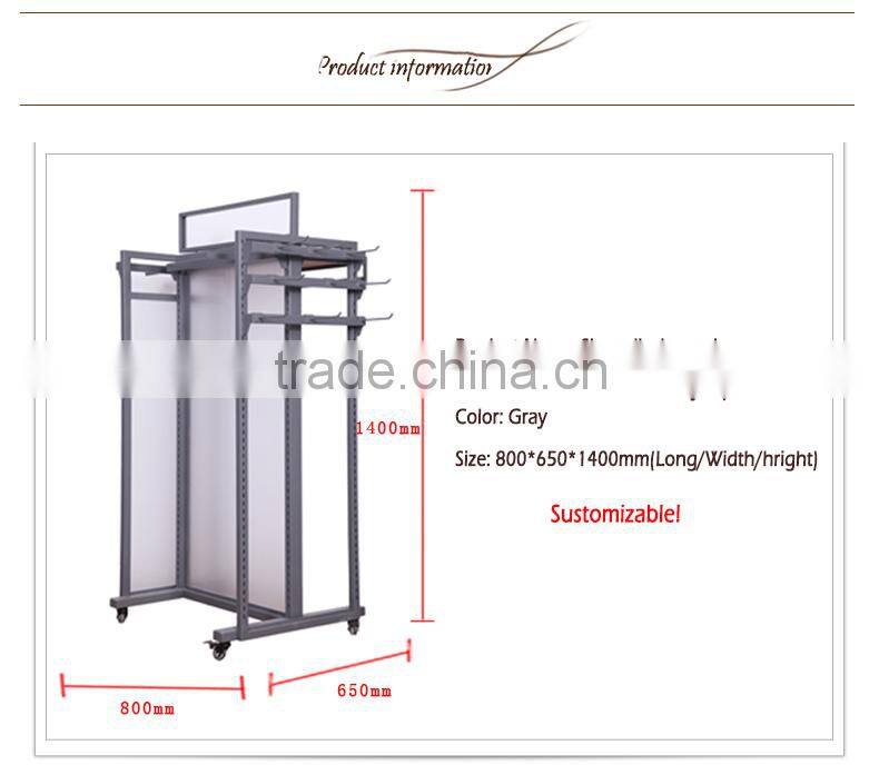 Wholesale Matte Black,Waterfall Hook Wall Mount Faceout With Panel Showcase Fixtures Display