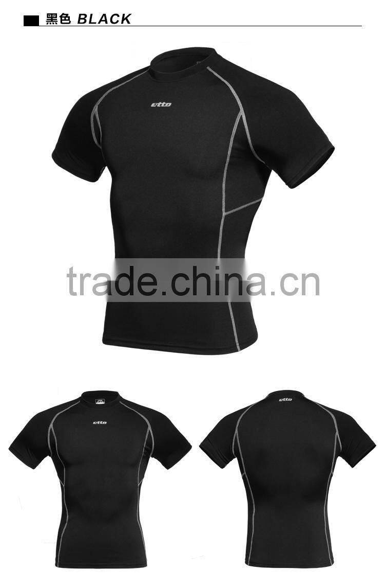 Custom Sports Training T-Shirts Dri Fit Fitness Compression Shirt for Men