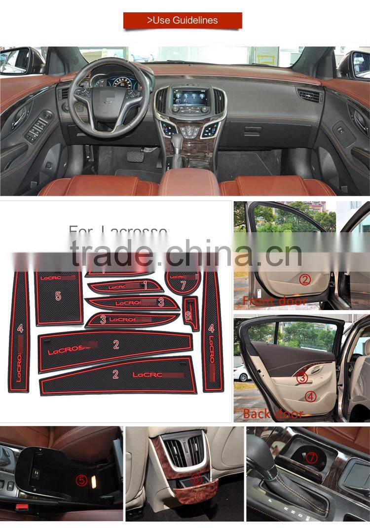 Car accessories interior decoration mat for Buick Lacrosse( high configuration) 11pcs/set