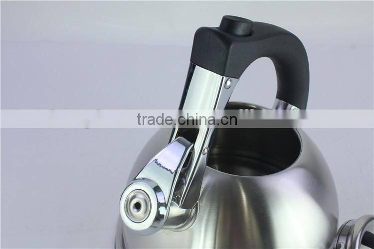Easy to clean non electric induction whistling kettle stainless steel tea water kettle