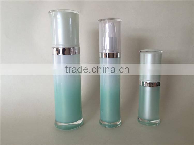 Acrylic empty cosmetic body lotion bottle
