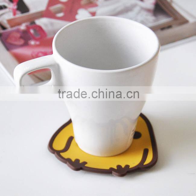 Novelty animal shape silicone wine glass coaster