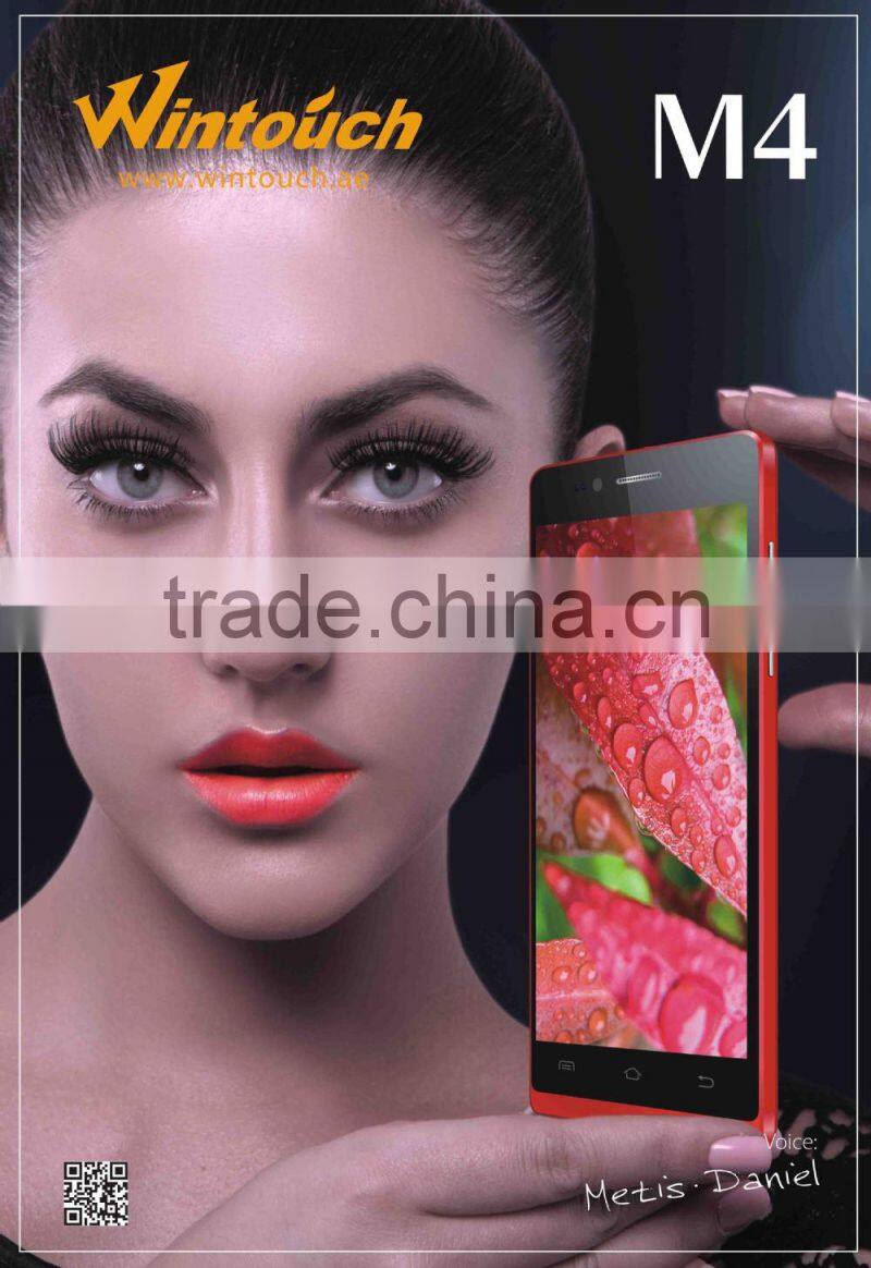Wintouch 3G MTK6582 Dual Sim Dual 4.5inch mobile phone M4 with QHD IPS Screen