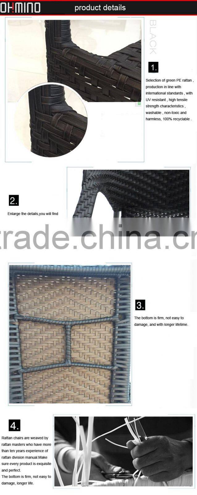 DC-005 pe rattan wicker cocoon chair for wholesale