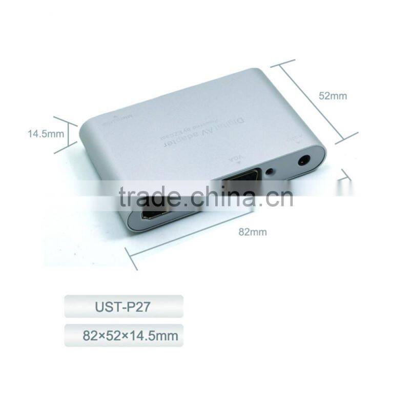 All in One Digital AV Adapter Micro USB/USB to HDMI/VGA Audio Digital AV Adapter For IOS Android Micro USB to USB cable