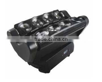 Newest Designs Pro Disco LED Beam Moving Head Spider Light 8PCS 12W RGBW 4in1