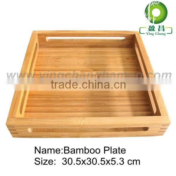 durable bamboo storage tray