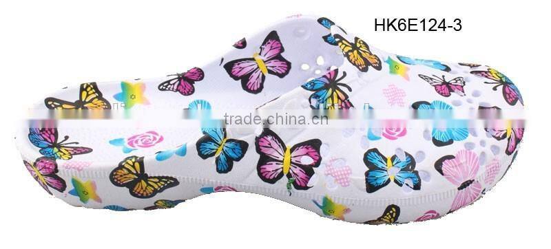 Ladies' EVA Water Transfer Printing Clogs Slippers Indoor Slippers