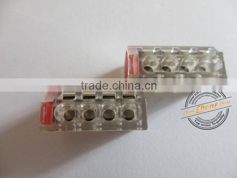 Hot Sell Cheaper Electrical 0.75-2.5mm2 Push 4 Wire Terminal