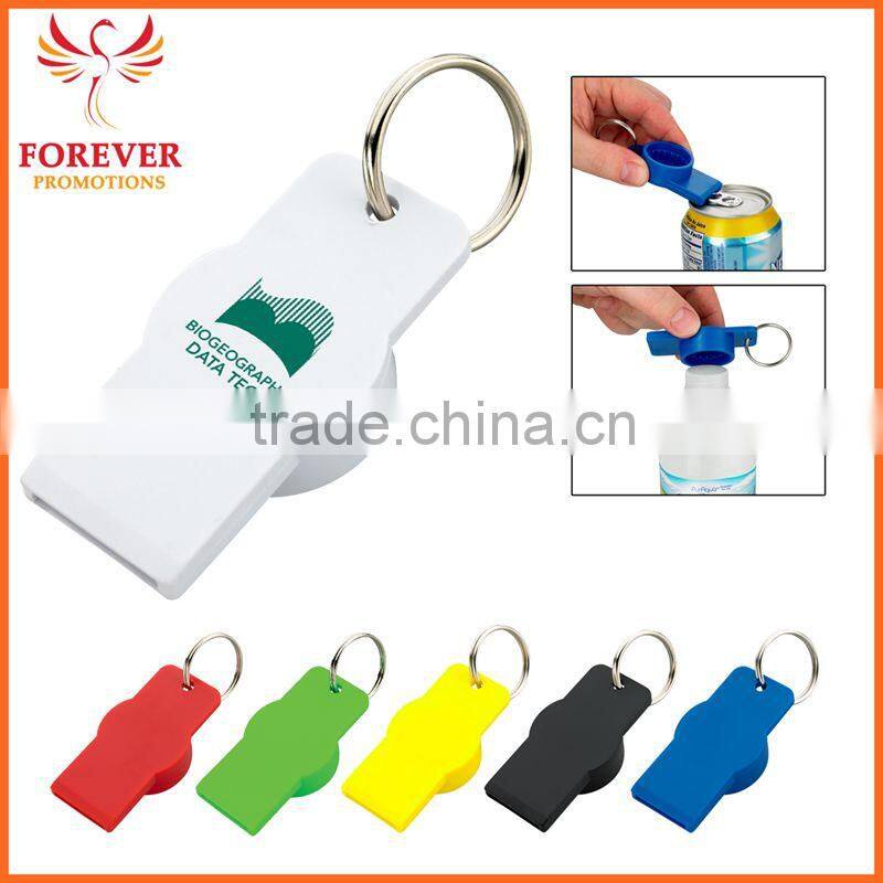 New Design Hot Selling Cheap Twist-top Wine Bottle And Can Opener With Key Ring Chain