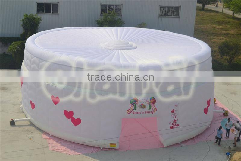 New 2016 girls happy birthday inflatable camping tent for party