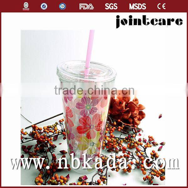 500ml colorful straw cup