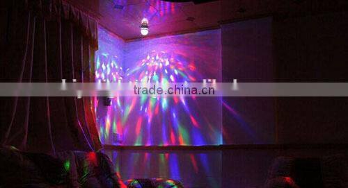 Hot Selling B22/E27 Crystal Rotating Led bulb