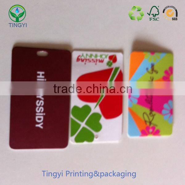 custom fasion cloth paper hang tag