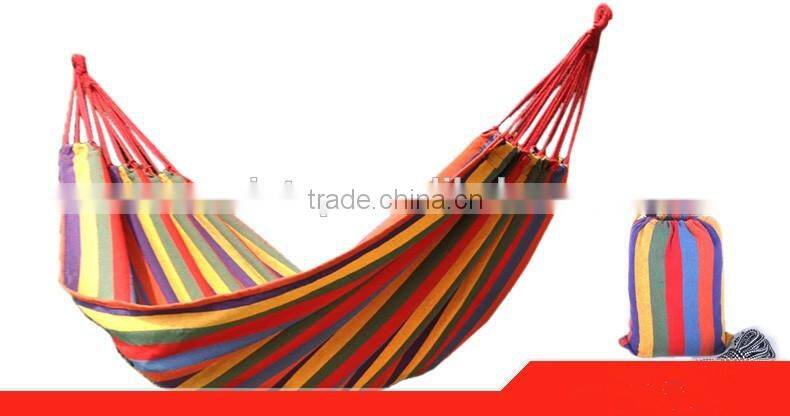 Portable Swing Hammock Outdoor Camping Travel Patio Yard Hanging Hammock Tree Straps Bed Canvas