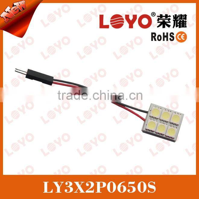 High quality T10/BA9S/Festoon lamp base 5050 6 LEDs led pcb