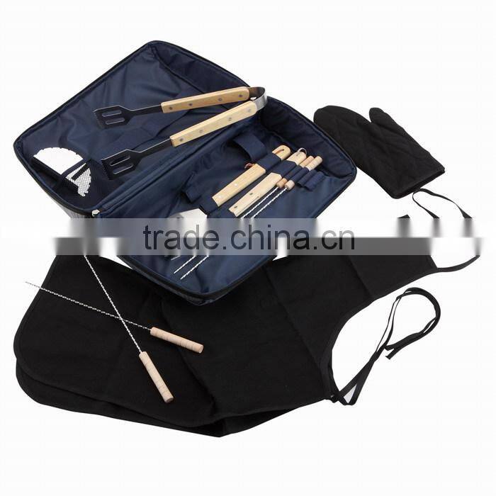 Folding Carry BBQ Tool Set