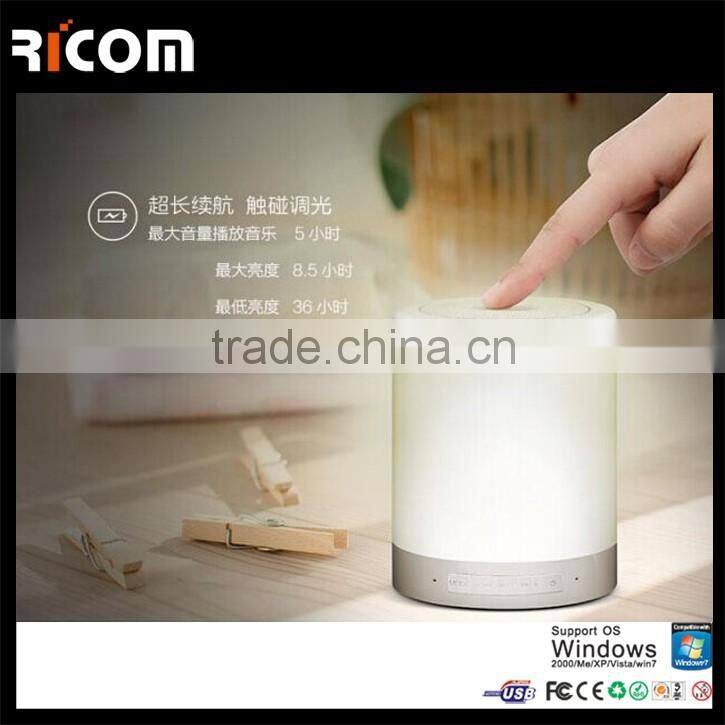 Patented mini bluetooth led lamp speaker for working at night-BSP-S17-Ricom