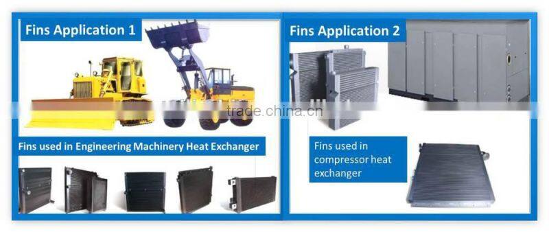 China supply high quality condenser wavy aluminum fin