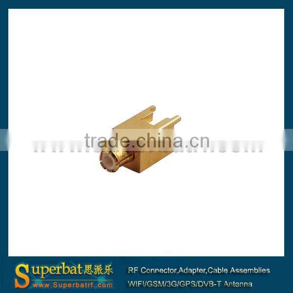 MCX thru hole Plug PCB Mount with solder post wholesale price