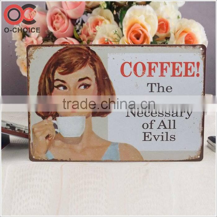 Vintage House Poster Metal Craft TIN SIGNS