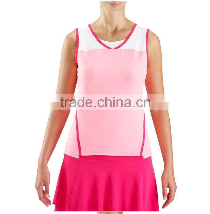 Hot Sales Dry Fit Stretch Running Colorful Singlet For Women