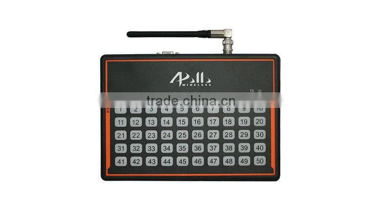GOLD APOLLO - wireless restaurant paging system Restaurant calling Transmitter and coaster pager system