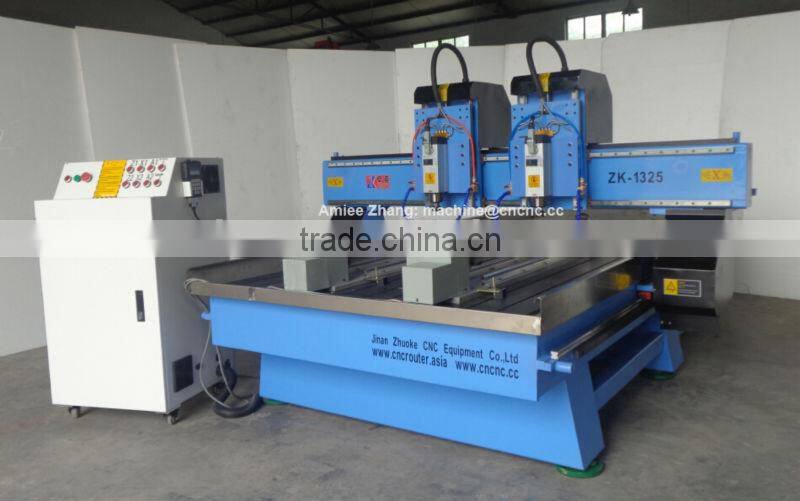 2 Heads 2 Rotary Axis Flat Cylinder Engraving Machine CNC Router DSP A18 4 Axis System ZK-1325
