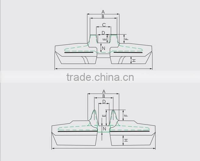 rubber crawler track, rubber track, rubber track undercarriage
