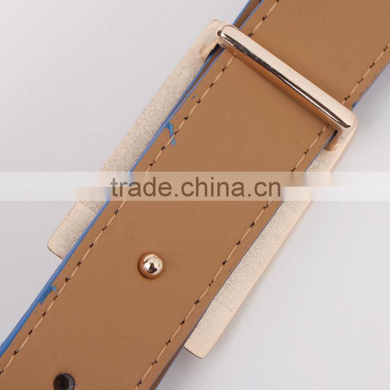 2015 spring and summer wild Korean version of the simple pin buckle wide belt